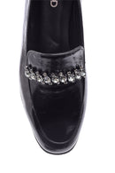 Kadın Taşlı Rugan Deri Loafer | Derimod