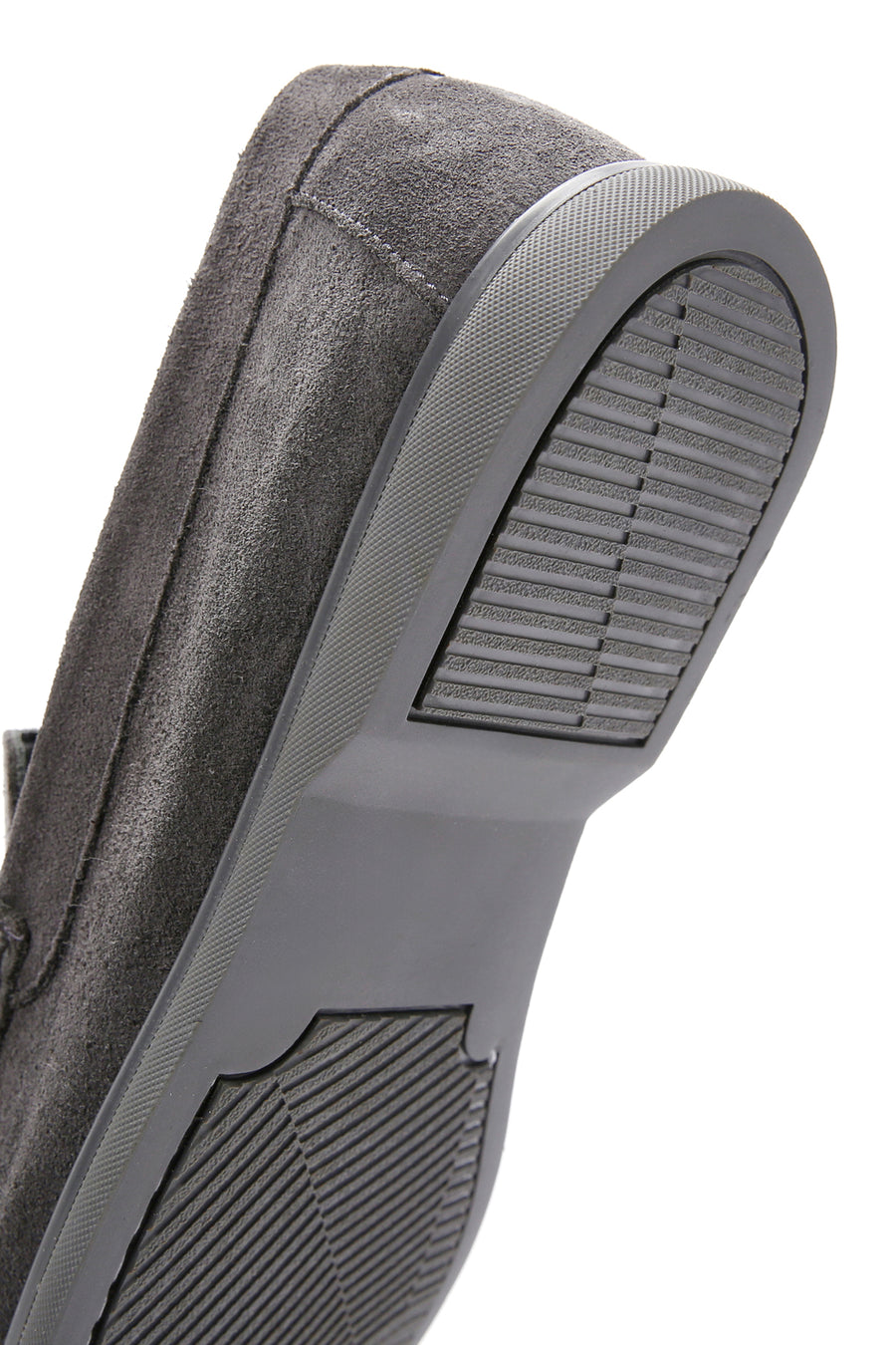 Derimod Fly Men's Gray Suede Leather Loafer