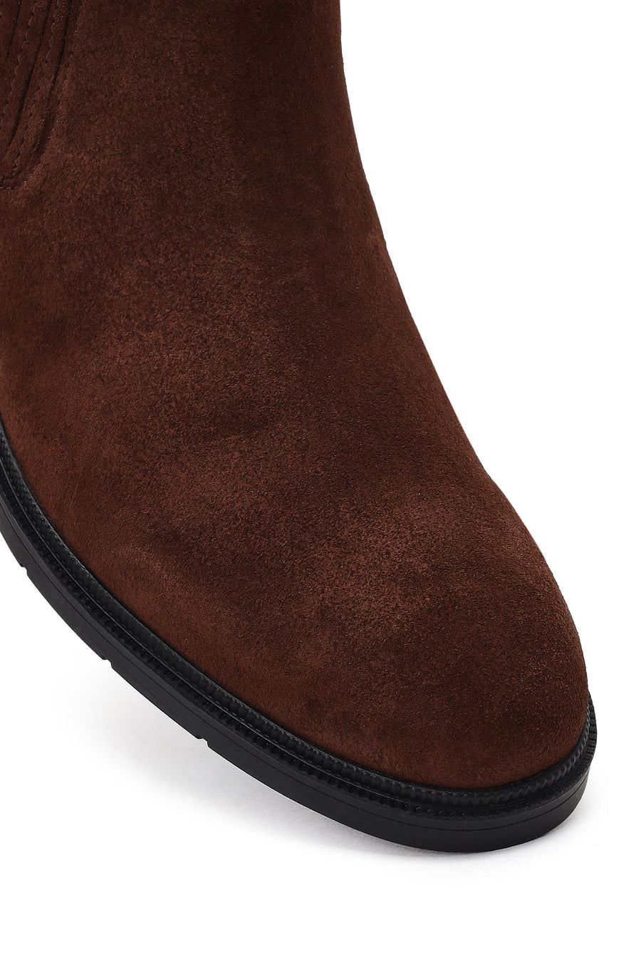 Men's Brown Suede Leather Chelsea Boot