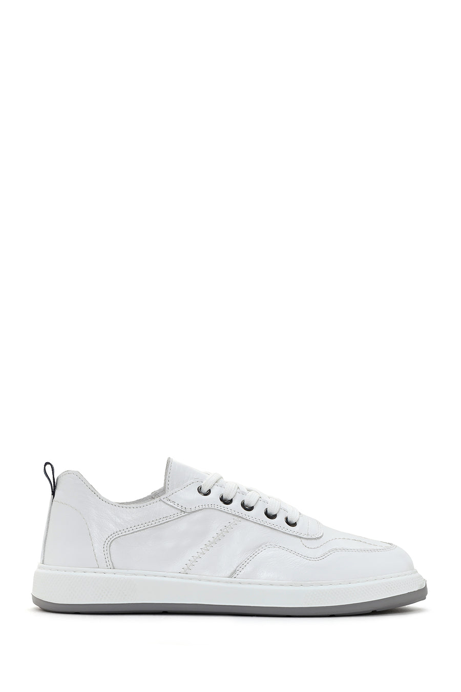 Erkek Beyaz Bağcıklı Deri Sneaker 25SFD707018 | Derimod