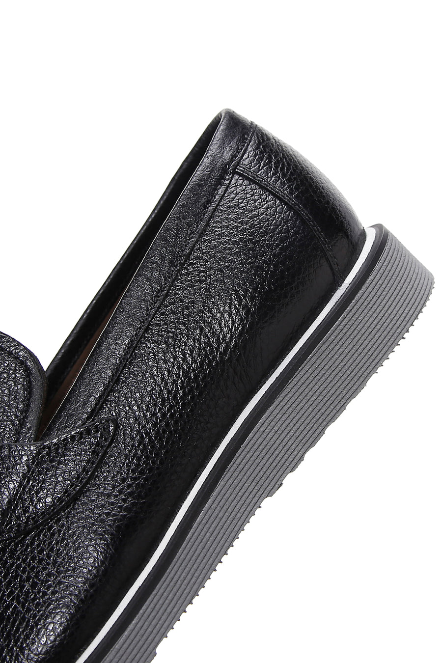 Erkek Siyah Deri Casual Loafer