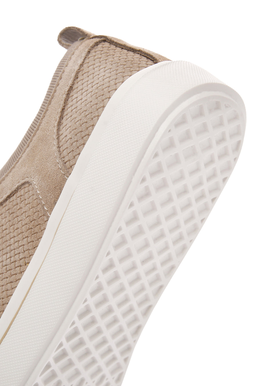 Erkek Bej Bağcıklı Süet Deri Sneaker
