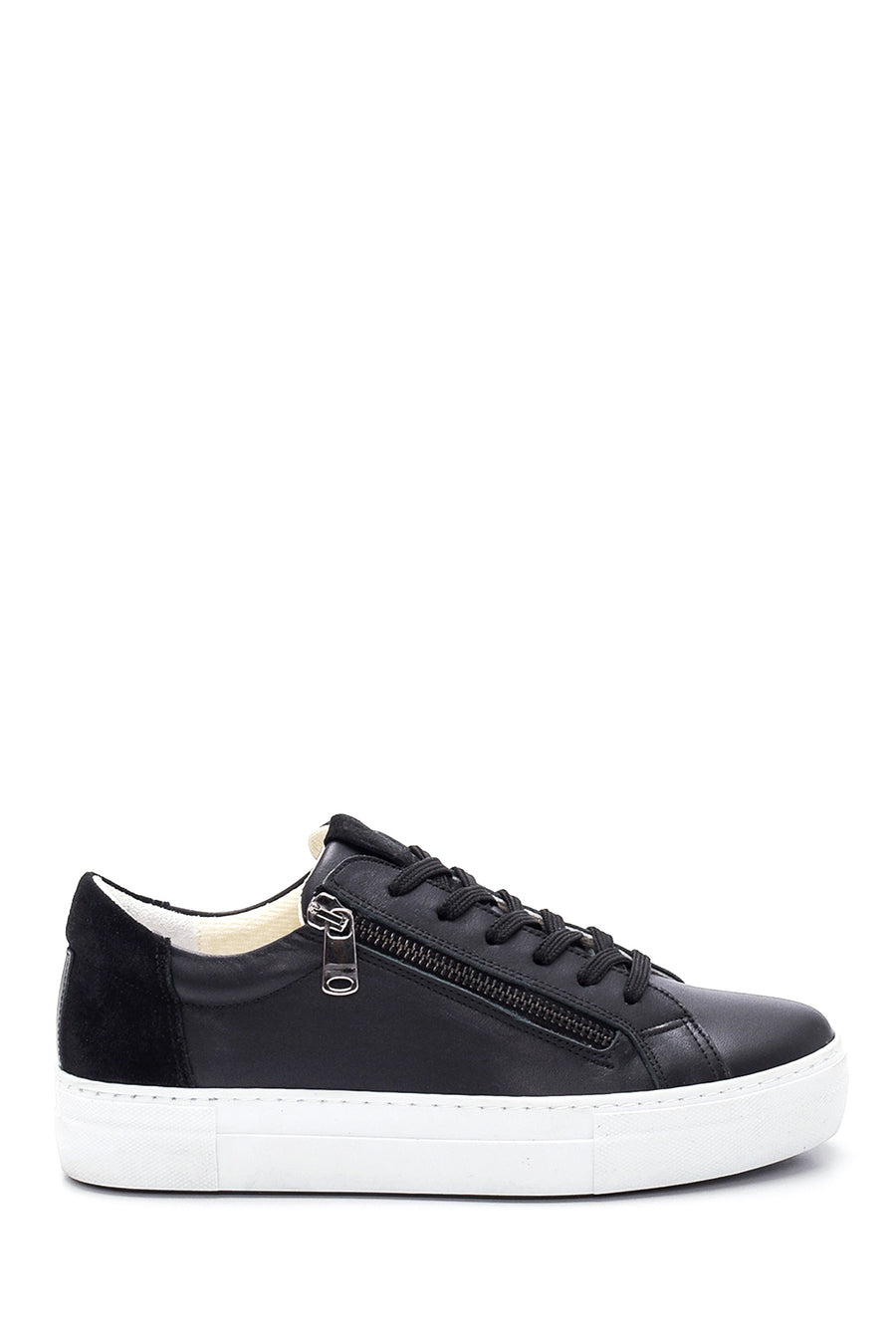 Kadın Deri Fermuar Detaylı Sneaker 22SFD370818 | Derimod