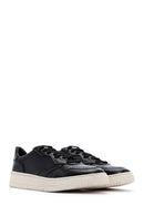 Men's Black Leather Sneaker | Derimod