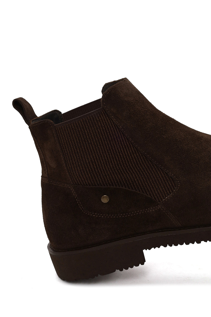 Male Brown Suede Casual Chelsea Boots