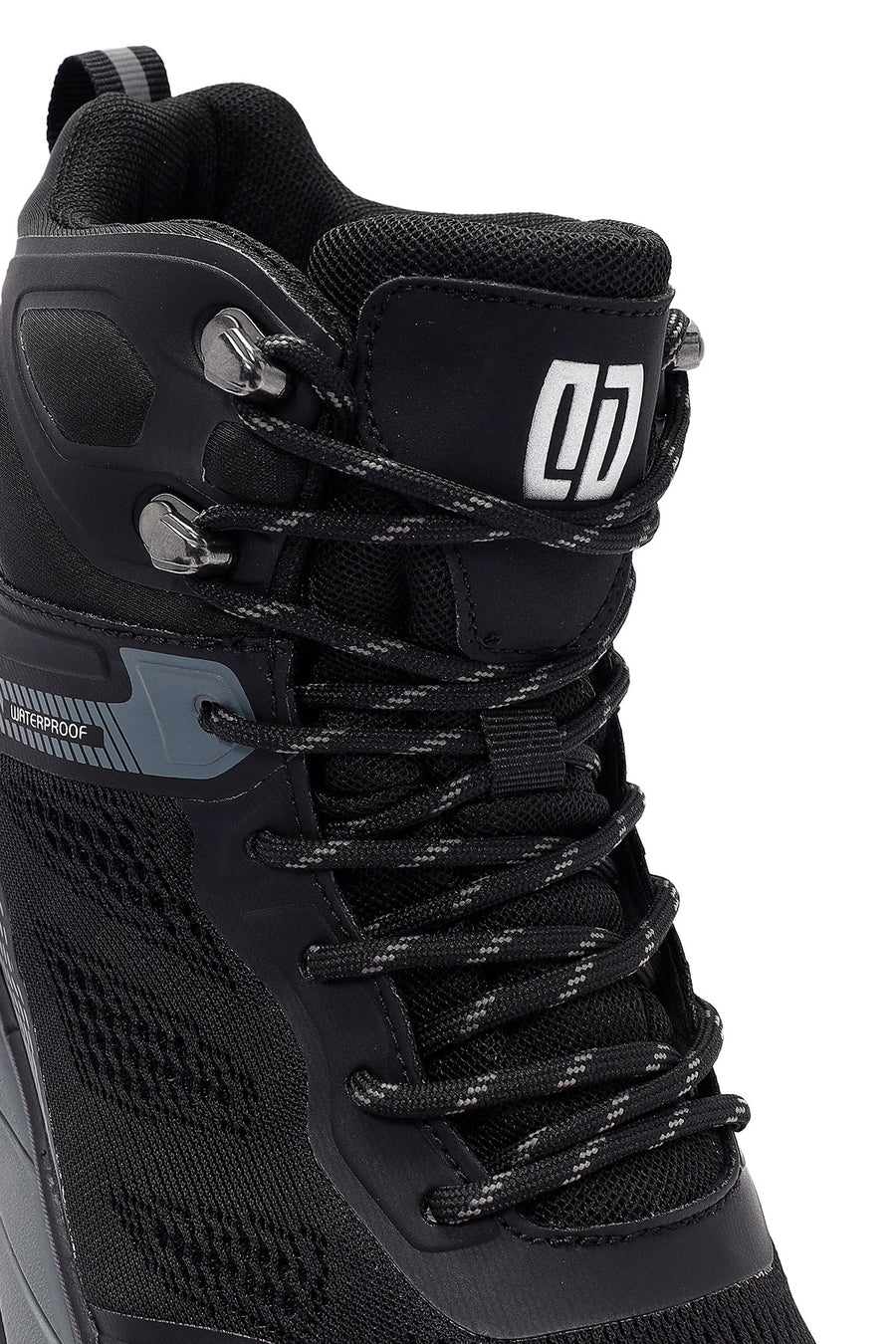 Derimod Dry Men's Black Lace-Up Waterproof Leather Outdoor Boots
