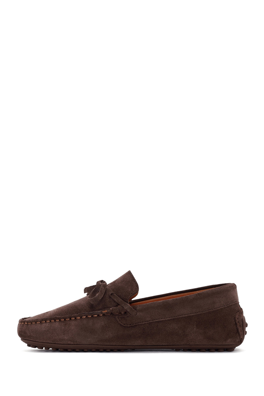 Erkek Kahverengi Süet Deri Casual Loafer