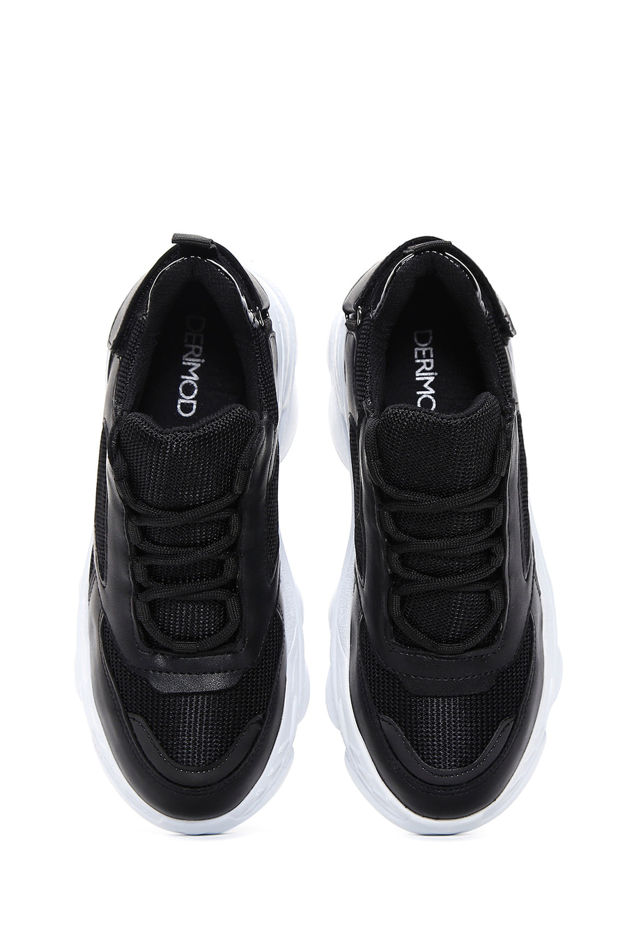 Kadın Siyah Kalın Tabanlı Sneaker