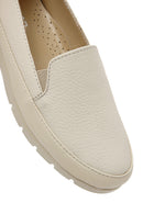 Kadın Krem Deri Comfort Loafer | Derimod