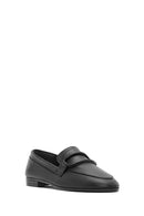 Kadın Siyah Deri Maskülen Loafer | Derimod