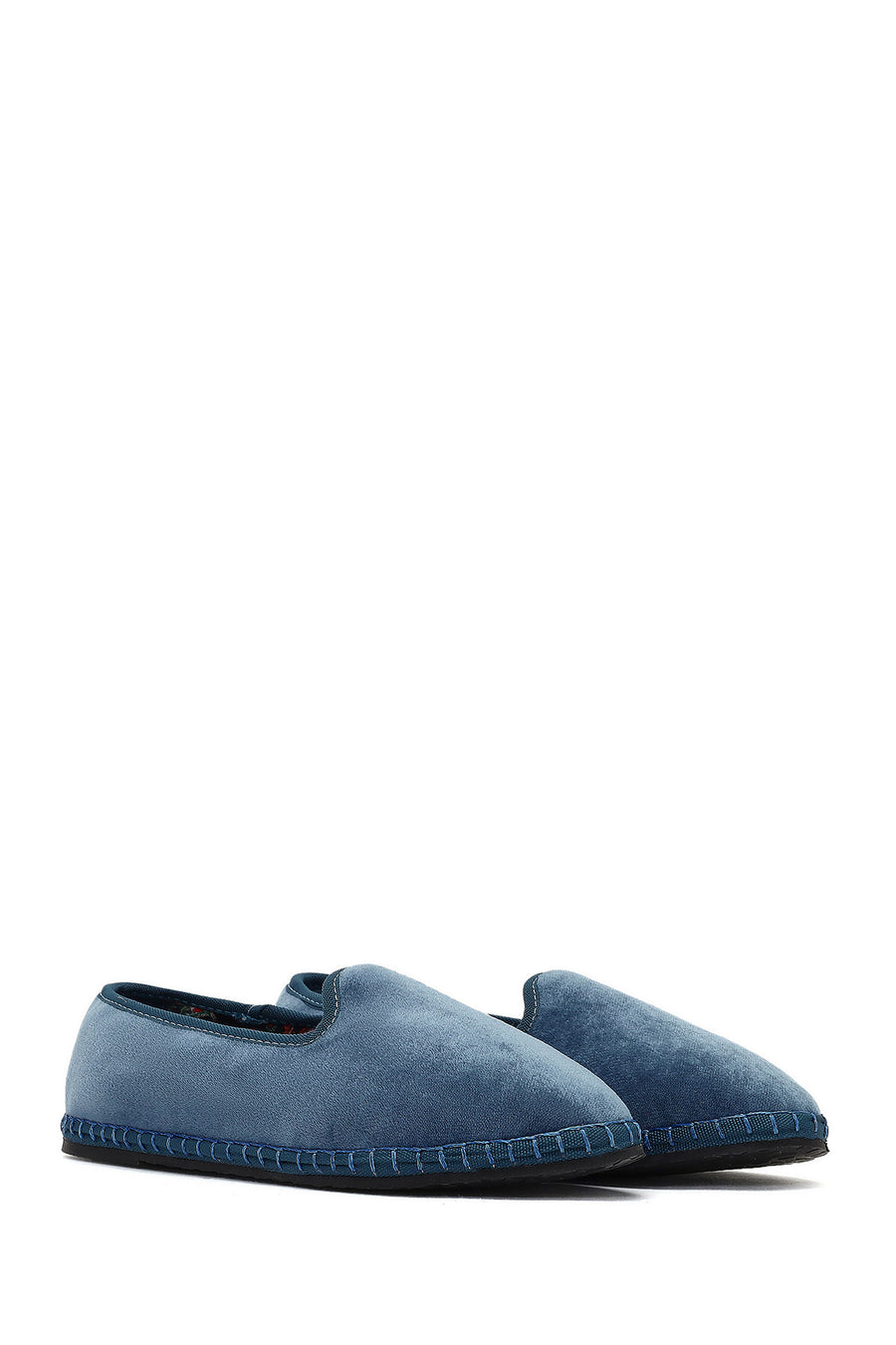 Women's Blue Fabric Loafer