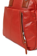 Woman Orange Long-Strap Backpack | Derimod