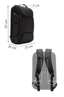 D-Pack Unisex Siyah Teknolojik Kumaş Sırt Çantası | Derimod