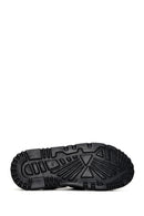Women's Black Leather Comfort Sandals | Derimod