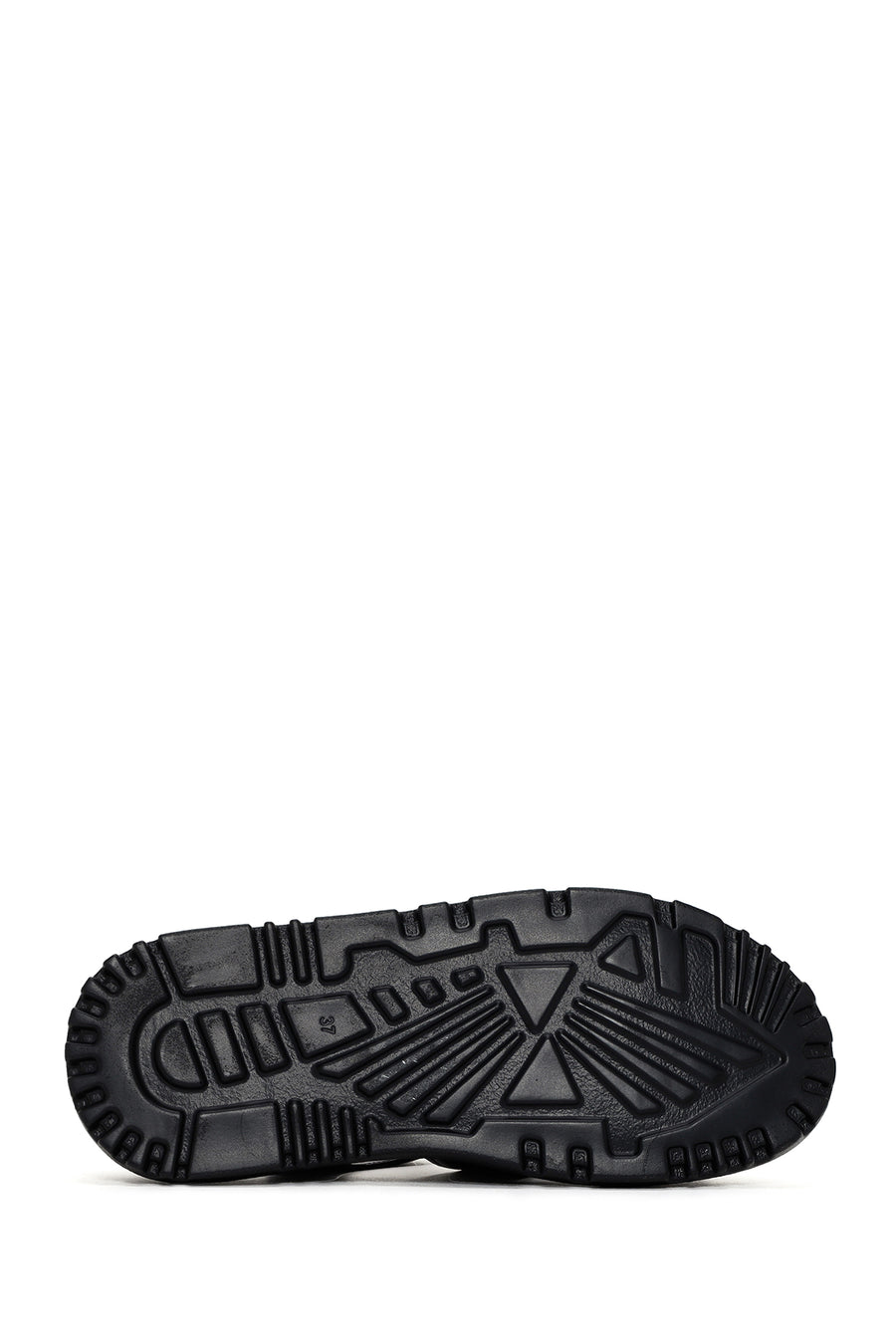 Women's Black Leather Comfort Sandals