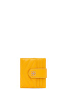 Woman Yellow Quilted Card Holder | Derimod