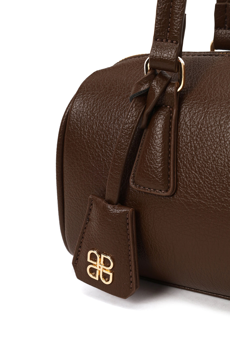 Woman Brown Charmed Shoulder Bag