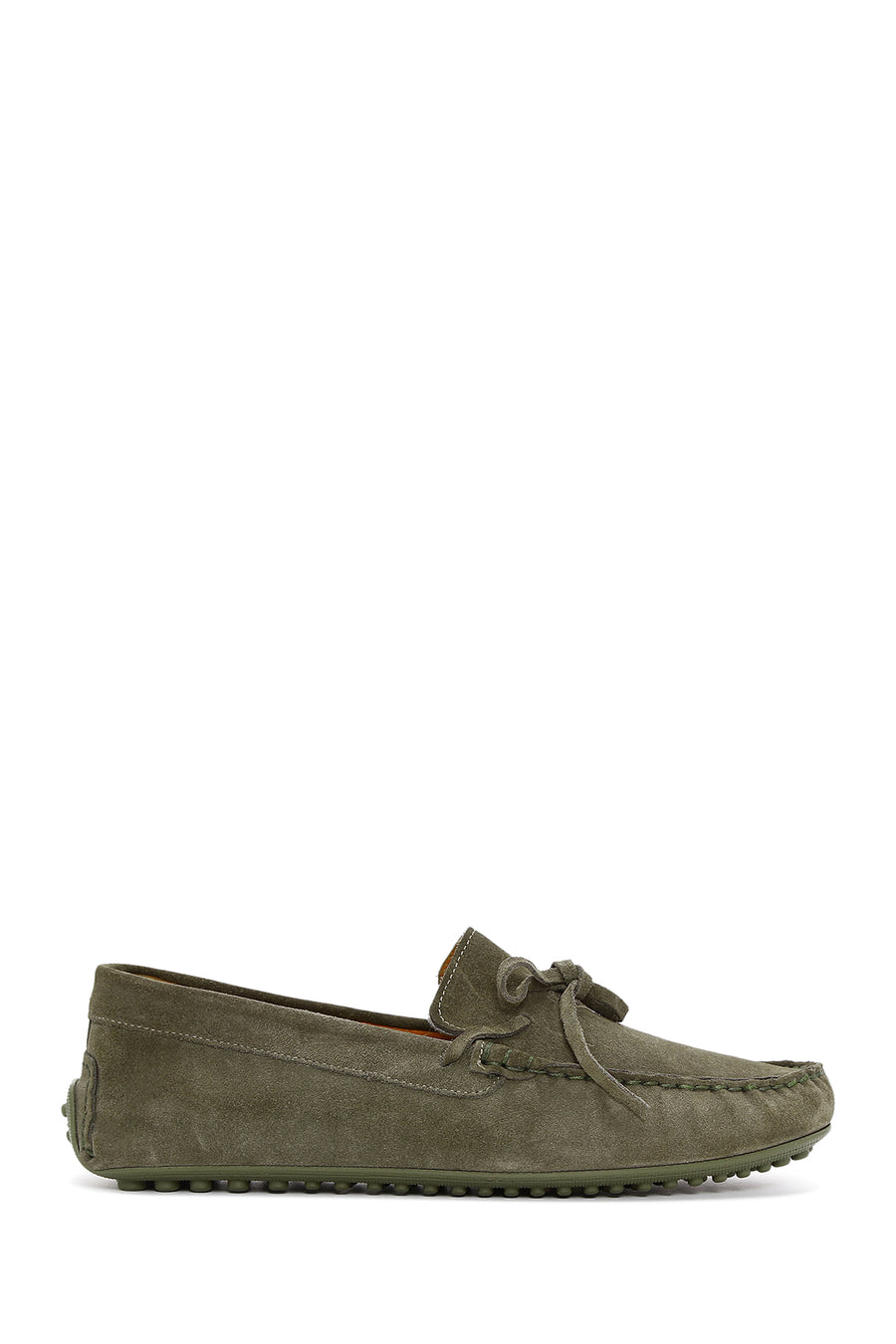 Erkek Haki Süet Deri Casual Loafer 24SFD630010 | Derimod