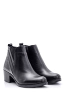 Women's Crocodile Detailed Heeled Leather Boots | Derimod