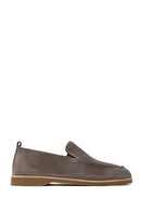 Erkek Vizon Süet Deri Casual Loafer | Derimod