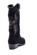 Women's Suede Leather Cowboy Boots | Derimod