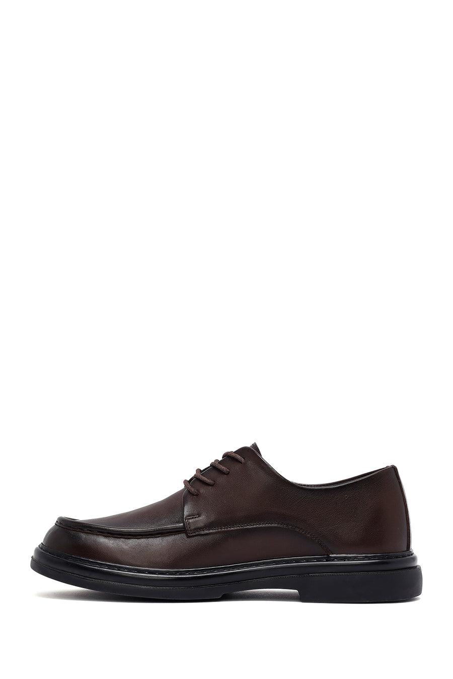 Male Brown Lace-up Leather Casual Shoes