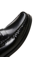 Erkek Siyah Rugan Deri Klasik Loafer | Derimod