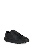 Geox Kadın Siyah Spherica Ecub-1 Bağcıklı Deri Sneaker | Derimod