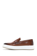 Men's Tan Leather Thick Soled Sports Loafer | Derimod