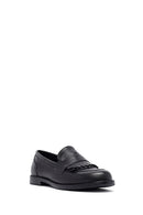 Kadın Siyah Deri Maskülen Loafer | Derimod