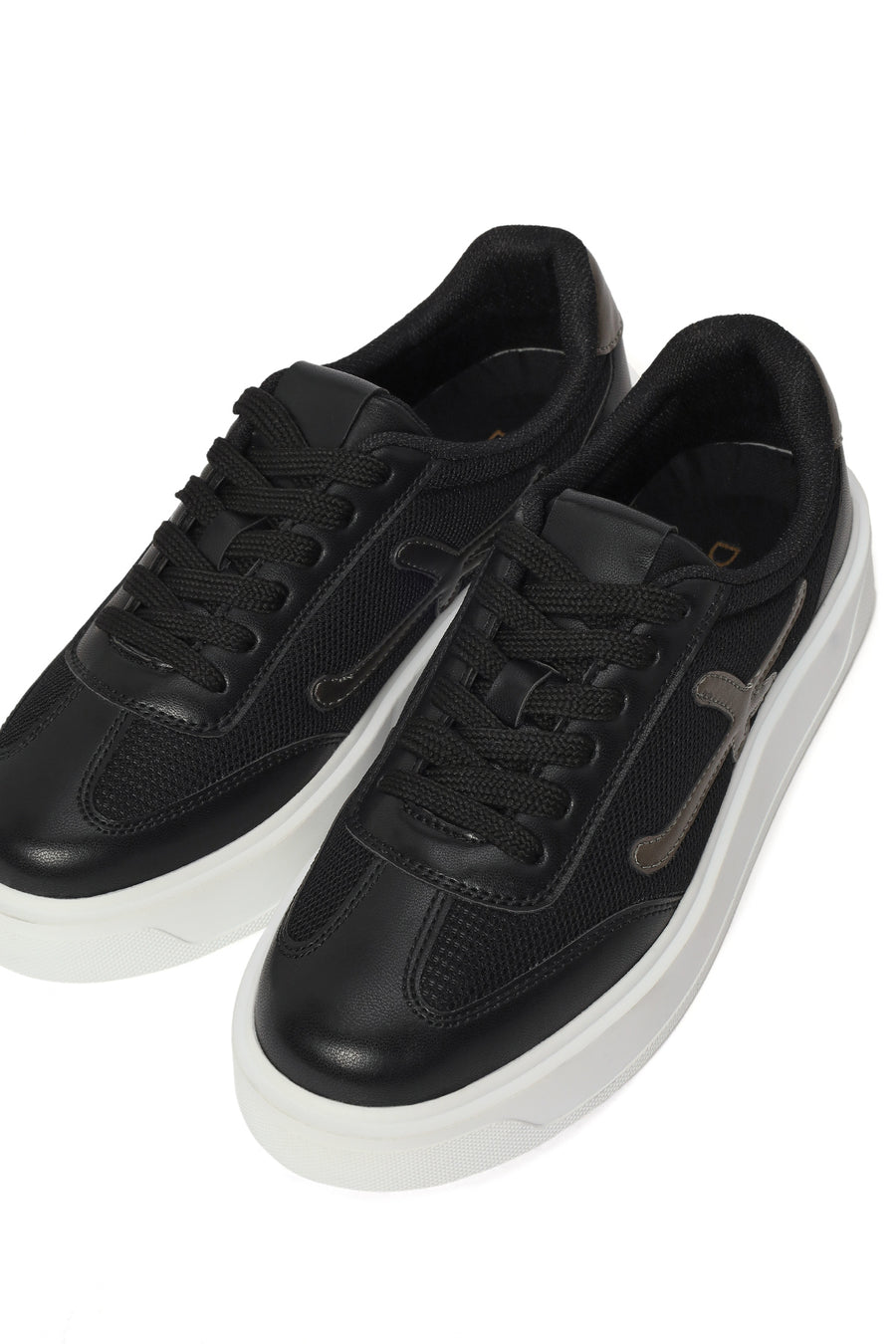 Kadın Siyah Bağcıklı Sneaker