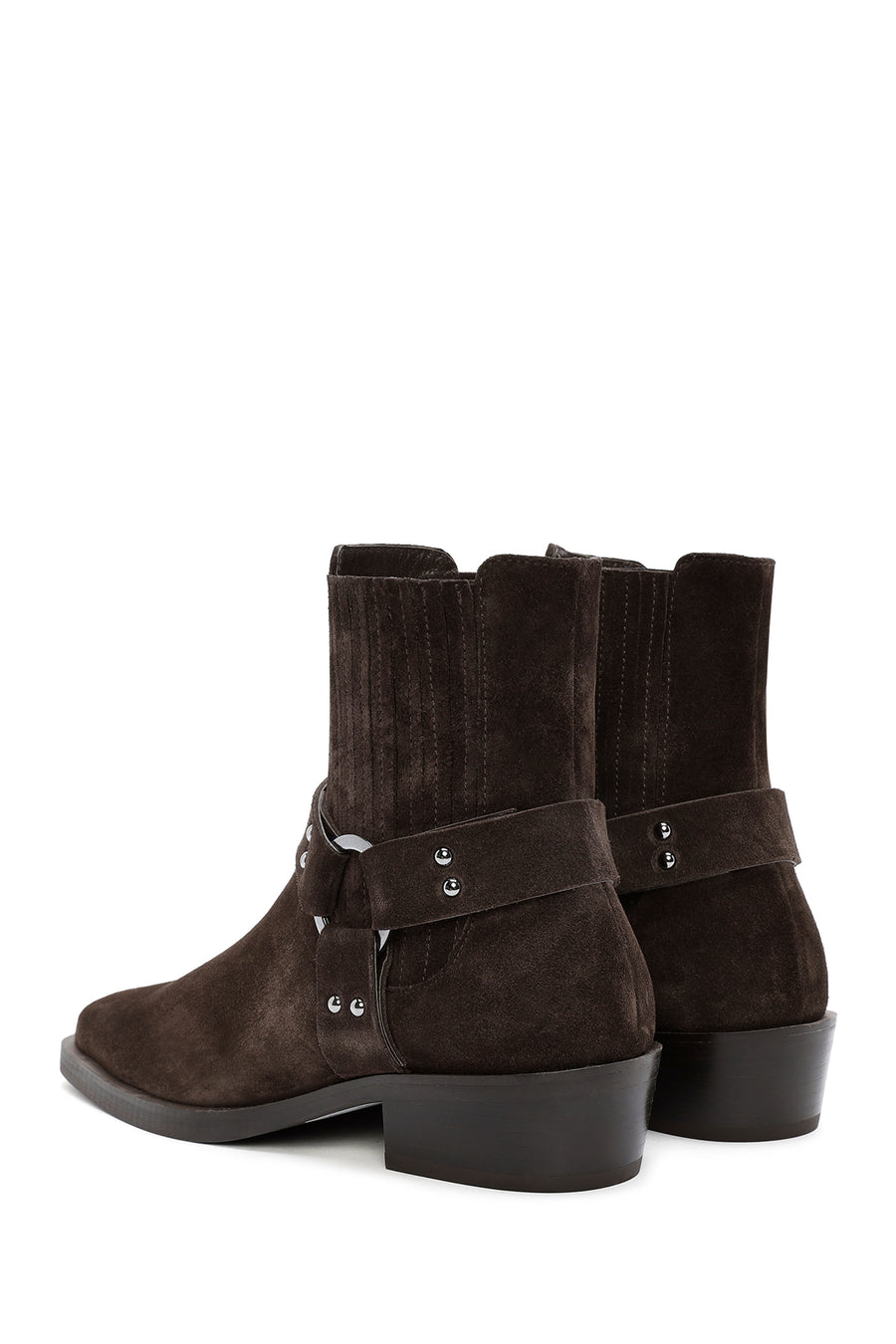 Women's Brown Suede Leather Cowboy Boots