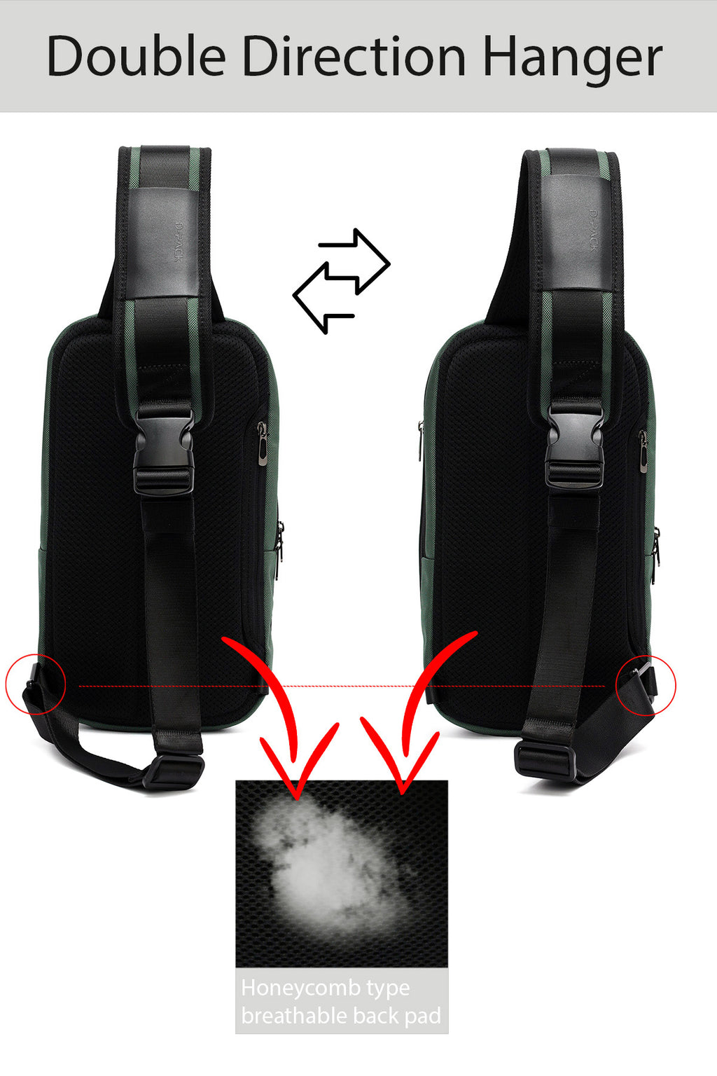 D-Pack Erkek Yeşil Çapraz Çanta