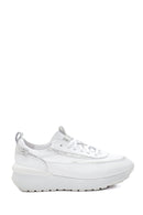 Kadın Beyaz Kalın Tabanlı Deri Sneaker | Derimod