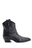 Women's Cowboy Leather Boots | Derimod