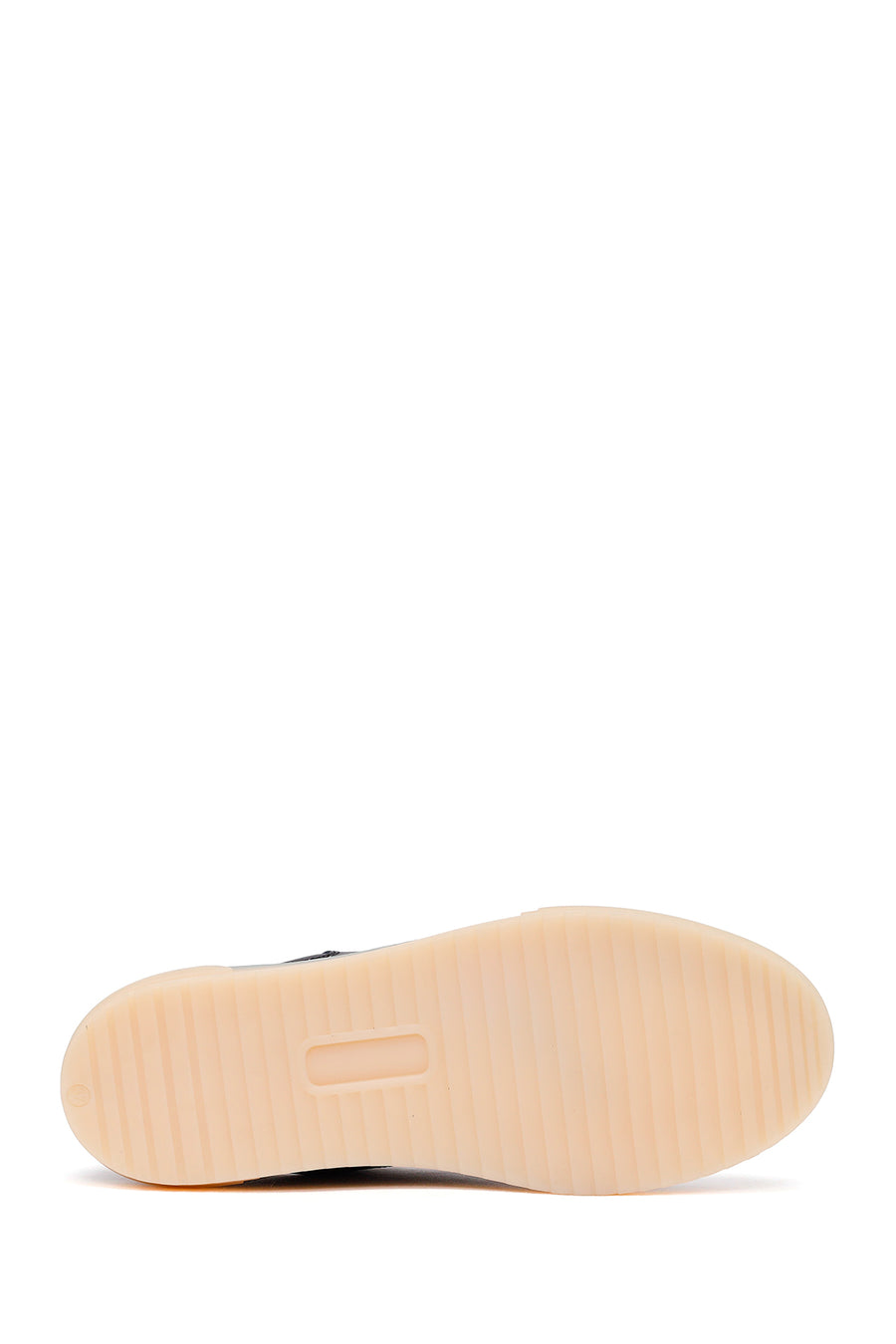 Kadın Siyah Bağcıklı Deri Sneaker