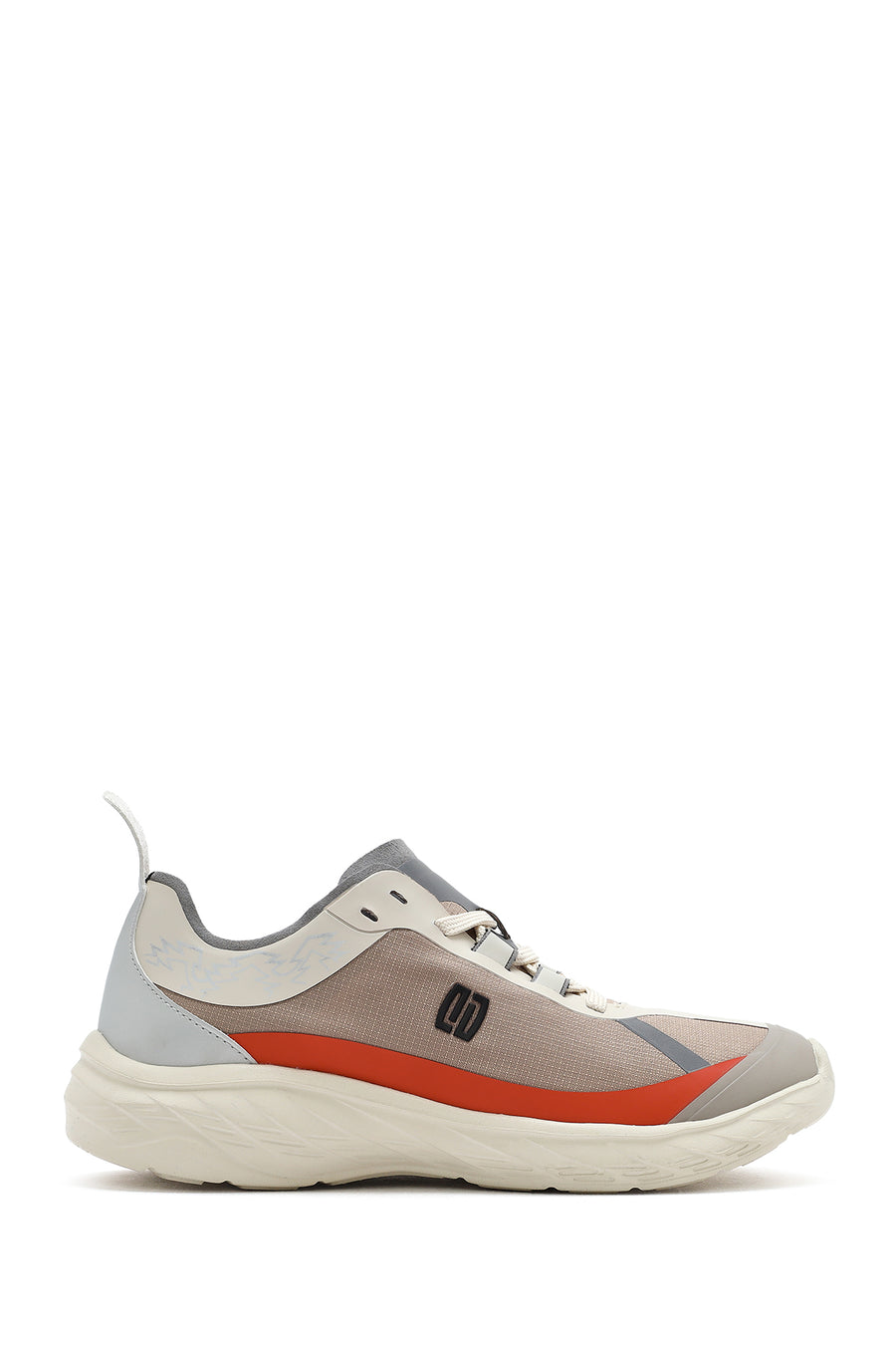Kadın Bej Bağcıklı Kalın Tabanlı Sneaker 25SFE49626F | Derimod