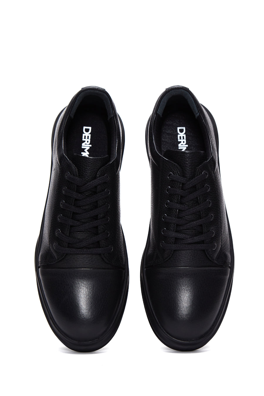Men's Black Leather Sneaker