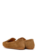 Woman Tan Suede Loafer | Derimod
