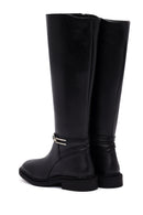 Woman Black Zip Closure Boot | Derimod