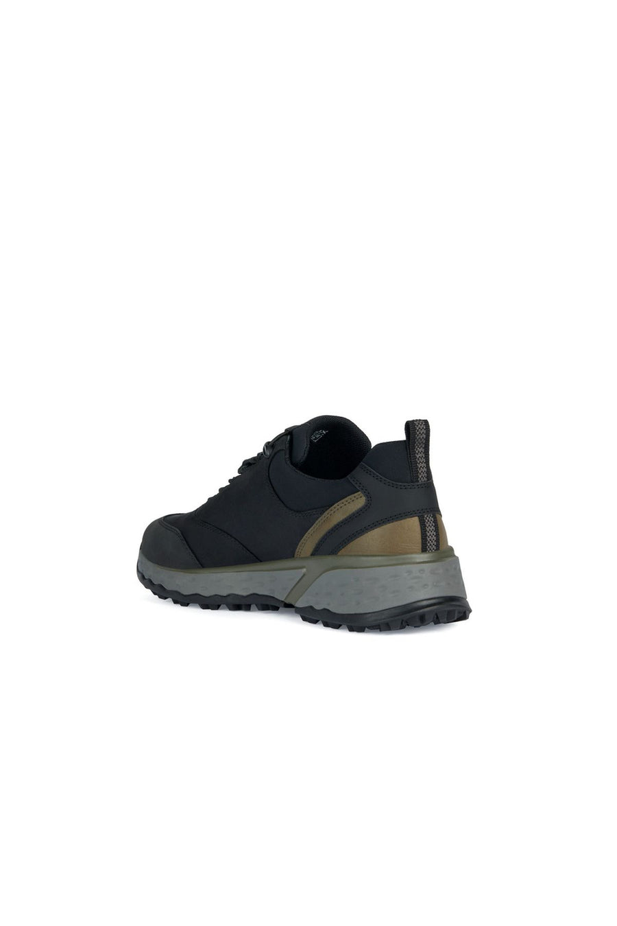 Geox Erkek Siyah Sterrato Bağcıklı Deri Sneaker