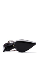 Women's Burgundy Patent Leather Platform High Heel Shoes | Derimod