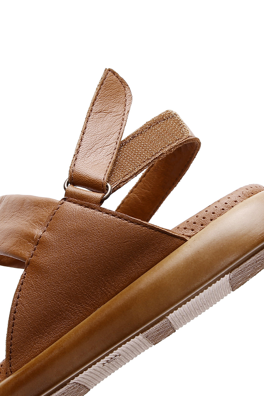 Women's Tan Leather Comfort Sandals