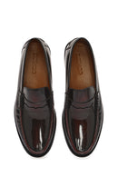 Erkek Bordo Deri Klasik Loafer | Derimod
