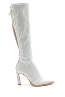 Women's Leather Patent Leather Heeled Boots | Derimod