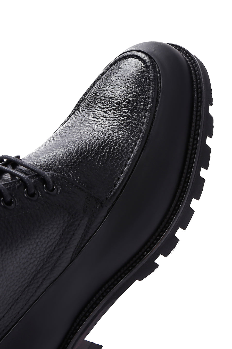Erkek Siyah Deri Fermuarlı Casual Bot