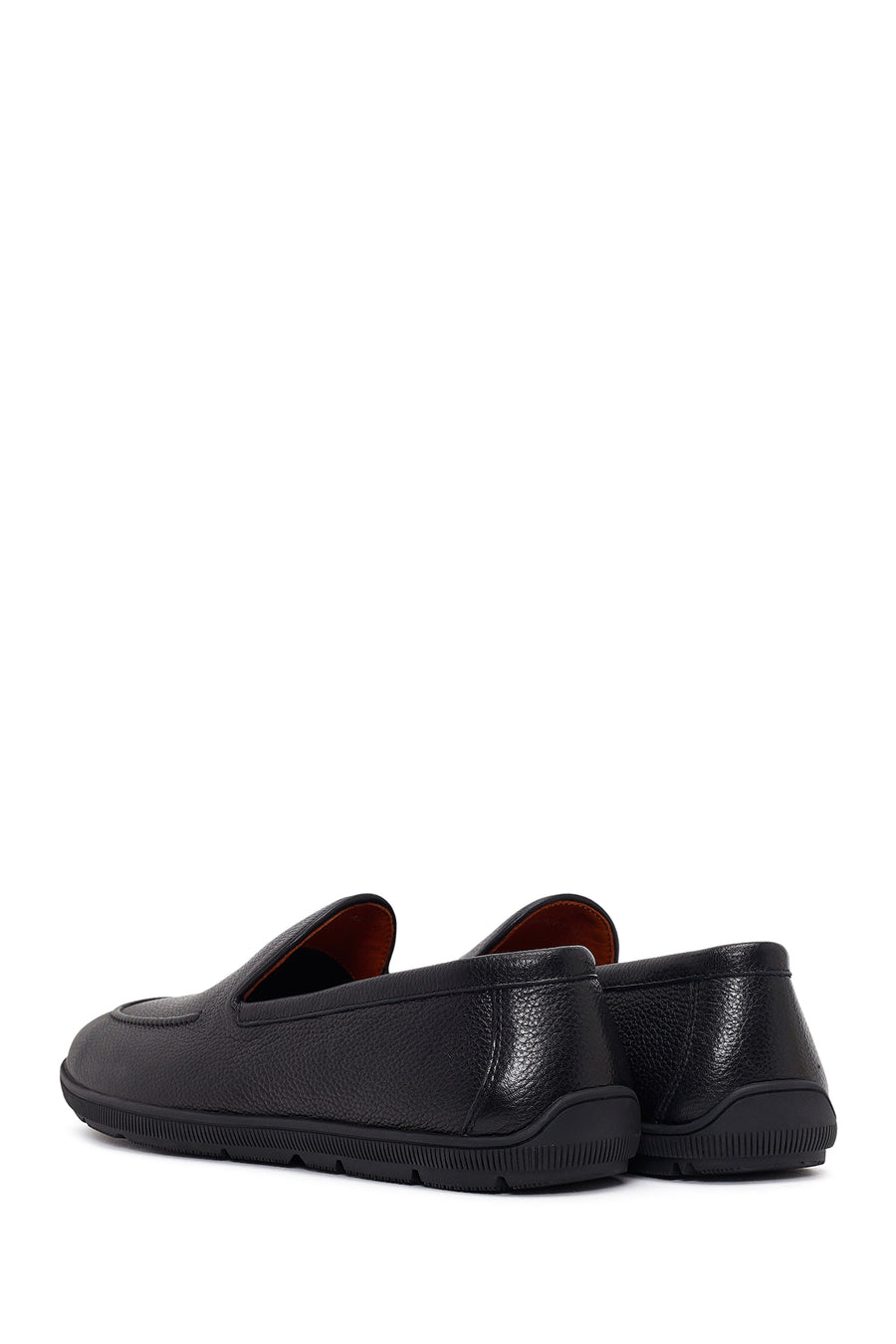 Erkek Siyah Deri Casual Loafer