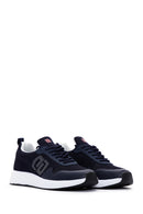 Derimod Zero Men's Navy Blue Lace-Up Thick Sole Sneaker | Derimod