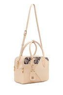 Woman Cream Long Strap Printed Shoulder Bag | Derimod