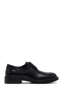 Male Black Lace-up Leather Casual Shoes | Derimod
